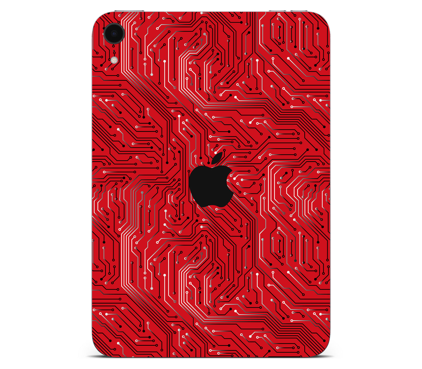 iPad Mini 7 (A17 Pro) skin, REDLINE, back skin with logo cutout