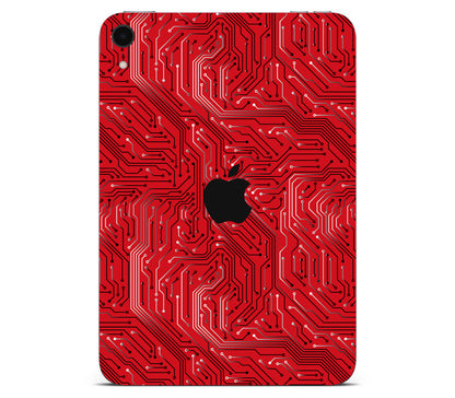 iPad Mini 6 skin, REDLINE, back skin with logo cutout