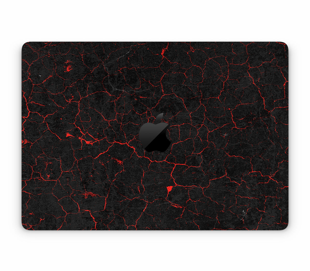 MacBook Air 13" (2025, M4) skin, Hellcrack, top skin with logo cutout