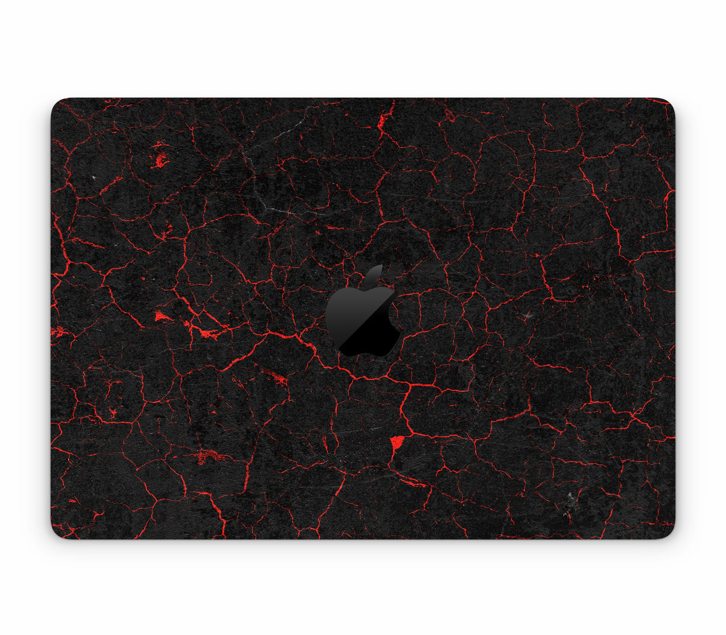 MacBook Air 13" (2025, M4) skin, Hellcrack, top skin with logo cutout