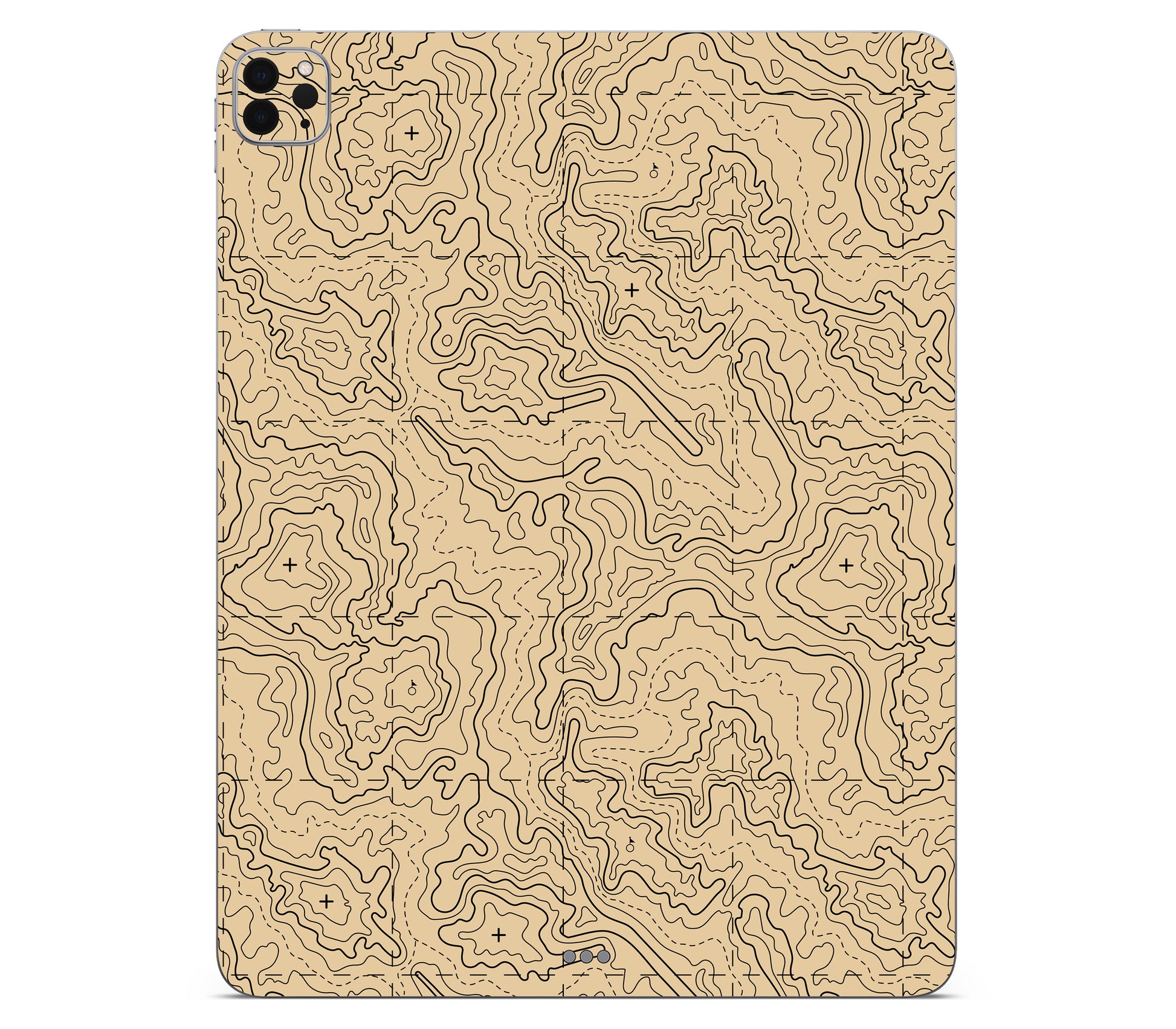 iPad Pro 12.9" (2021, Gen 5) skin, Lockdown (Sandline), back skin without logo cutout