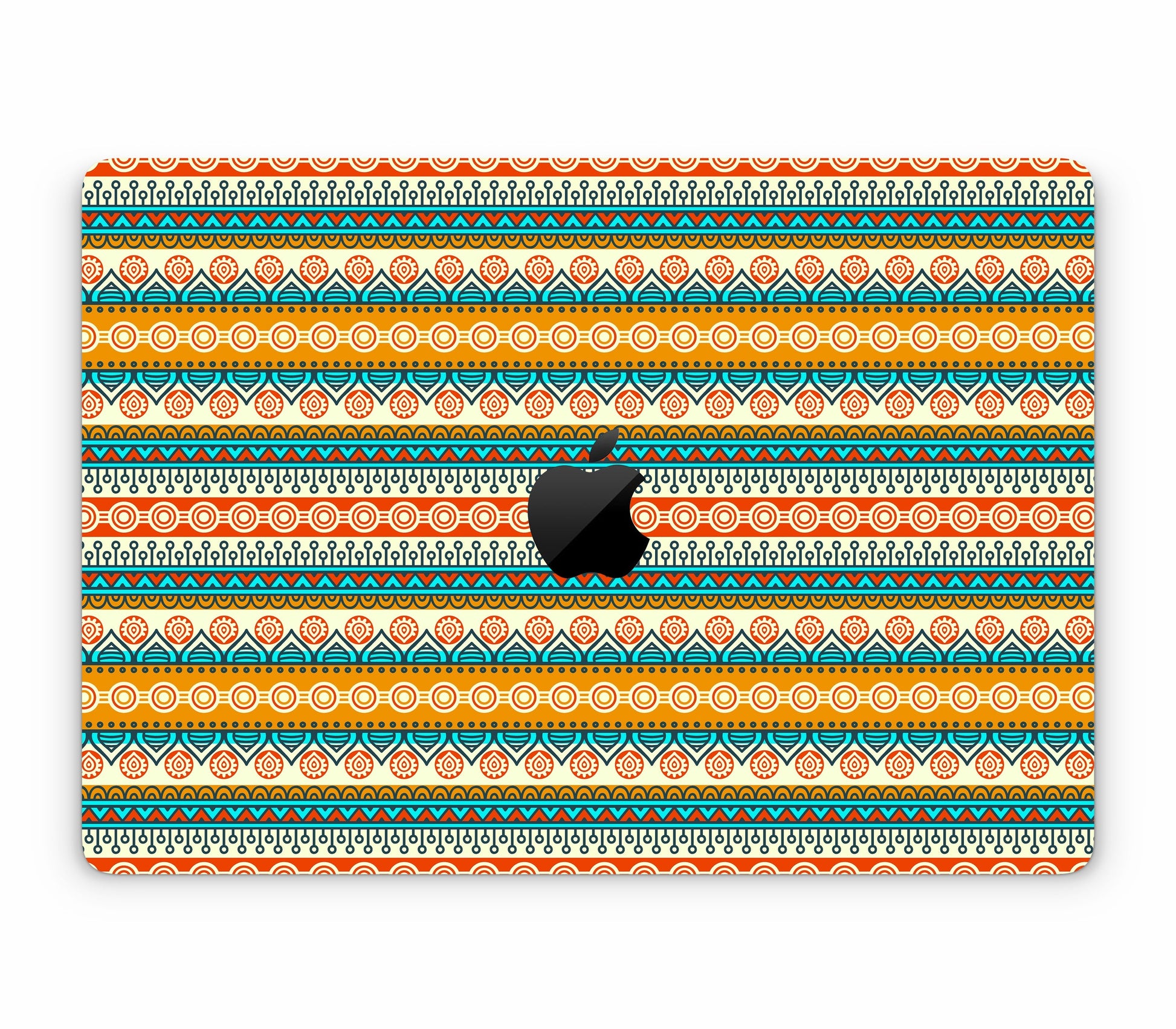 MacBook Air 13" (2025, M4) skin, Rangoli, top skin with logo cutout