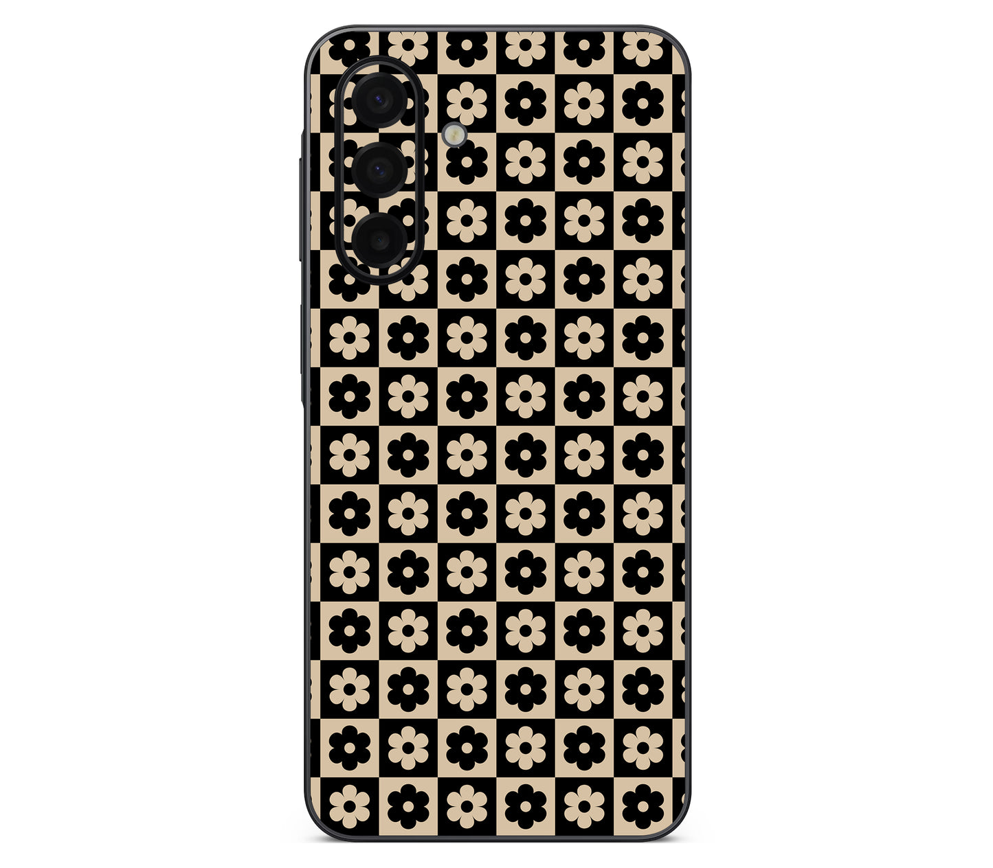 Galaxy A17 skin, Floral Grid, back skin