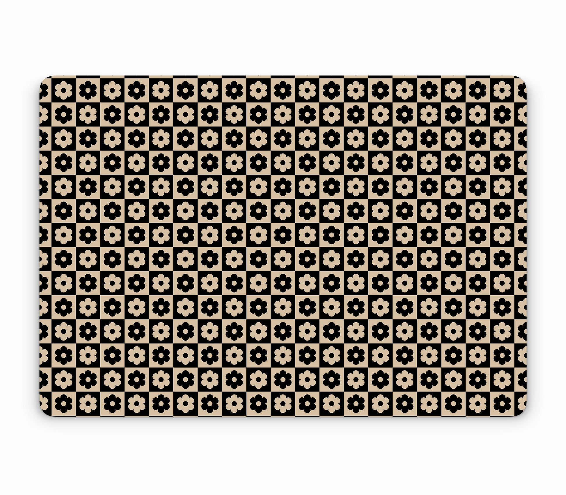 MacBook Air 15" (2024, M3) skin, Floral Grid, top skin without logo cutout