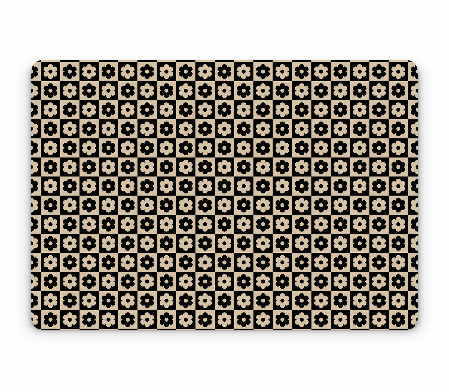 MacBook Pro 16" (2021, M1) skin, Floral Grid, top skin without logo cutout