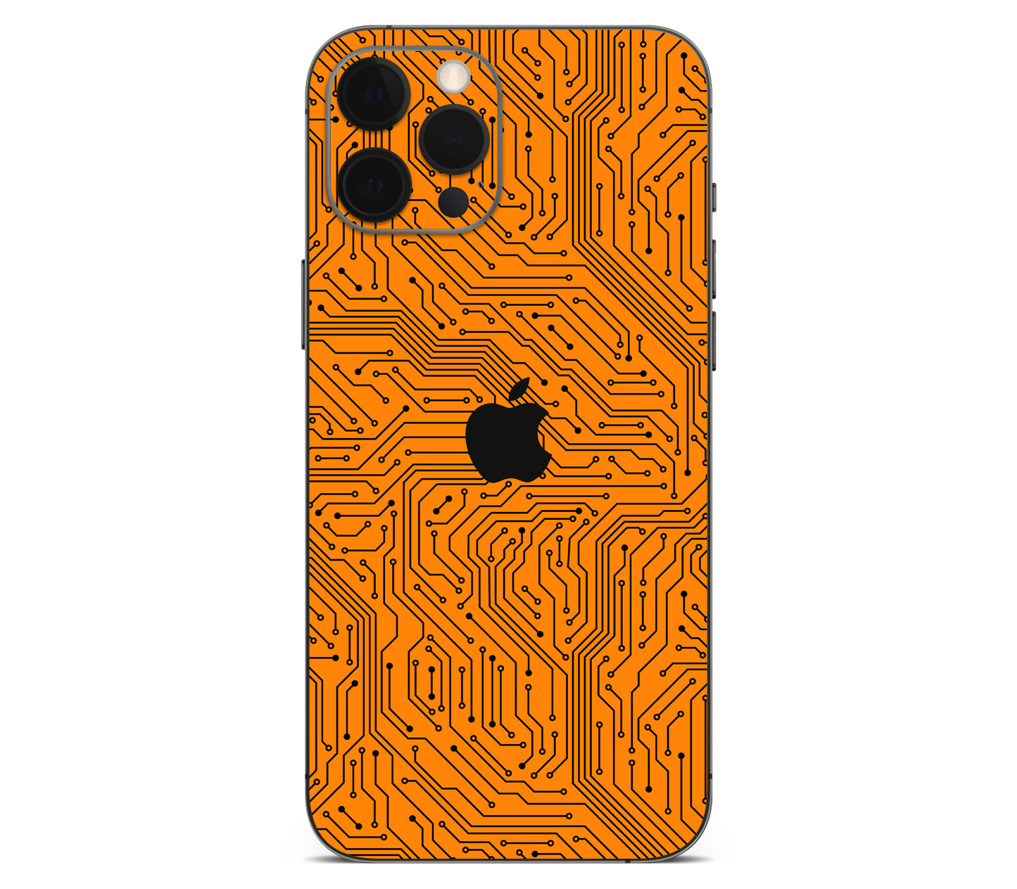 iPhone 12 Pro skin, Pulse Grid, back skin with logo cutout