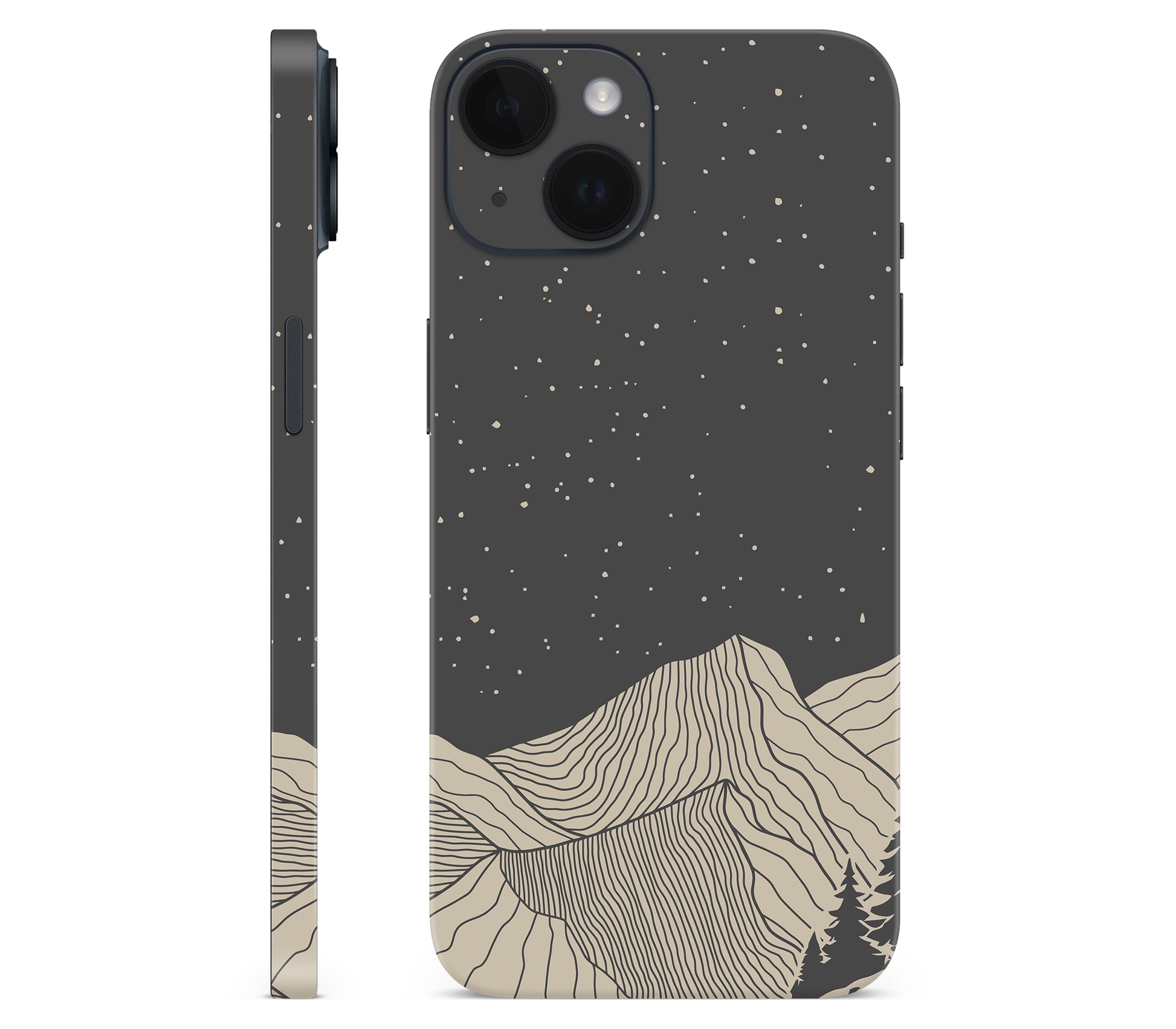 iPhone 14 skin, Nightline, full wrap without logo cutout