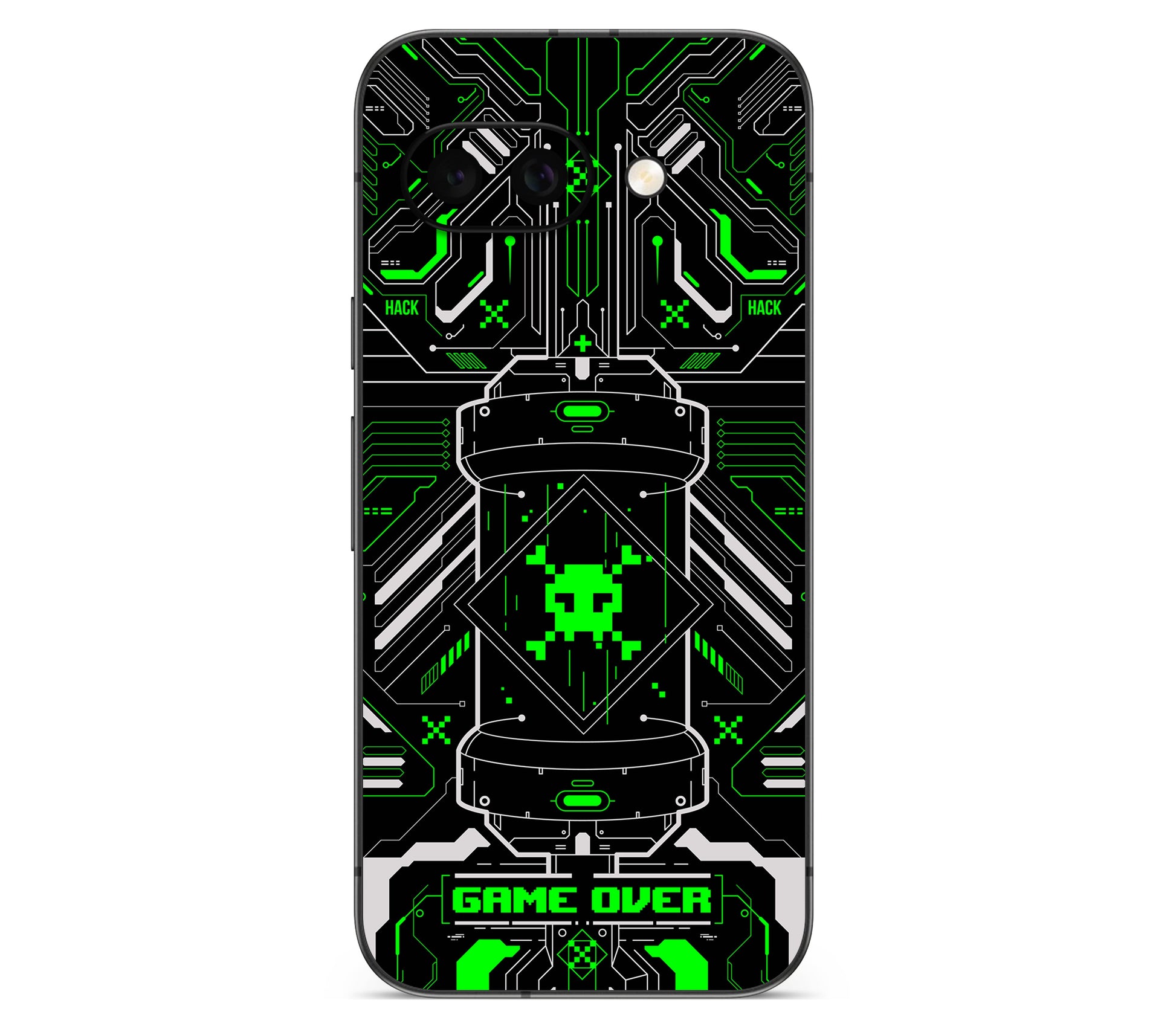 Google Pixel 10A skin, Fatal Error (Acid), back skin