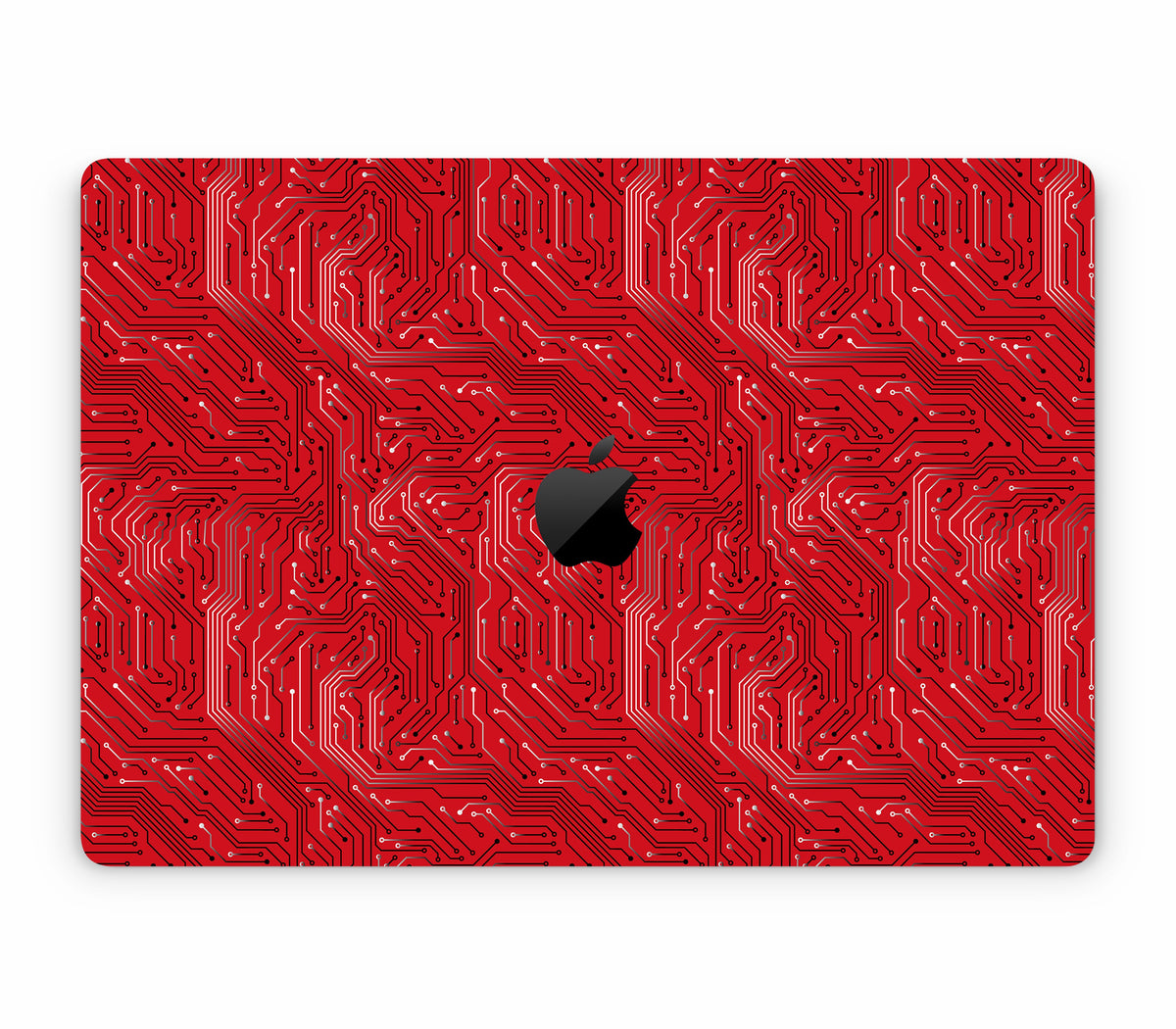 MacBook Air 15" (2025, M4) skin, REDLINE, top skin with logo cutout