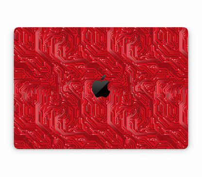 MacBook Pro 16" (2023, M3) skin, REDLINE, top skin with logo cutout