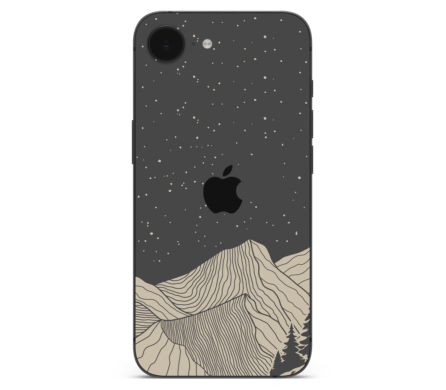 iPhone 17e skin, Nightline, back skin with logo cutout