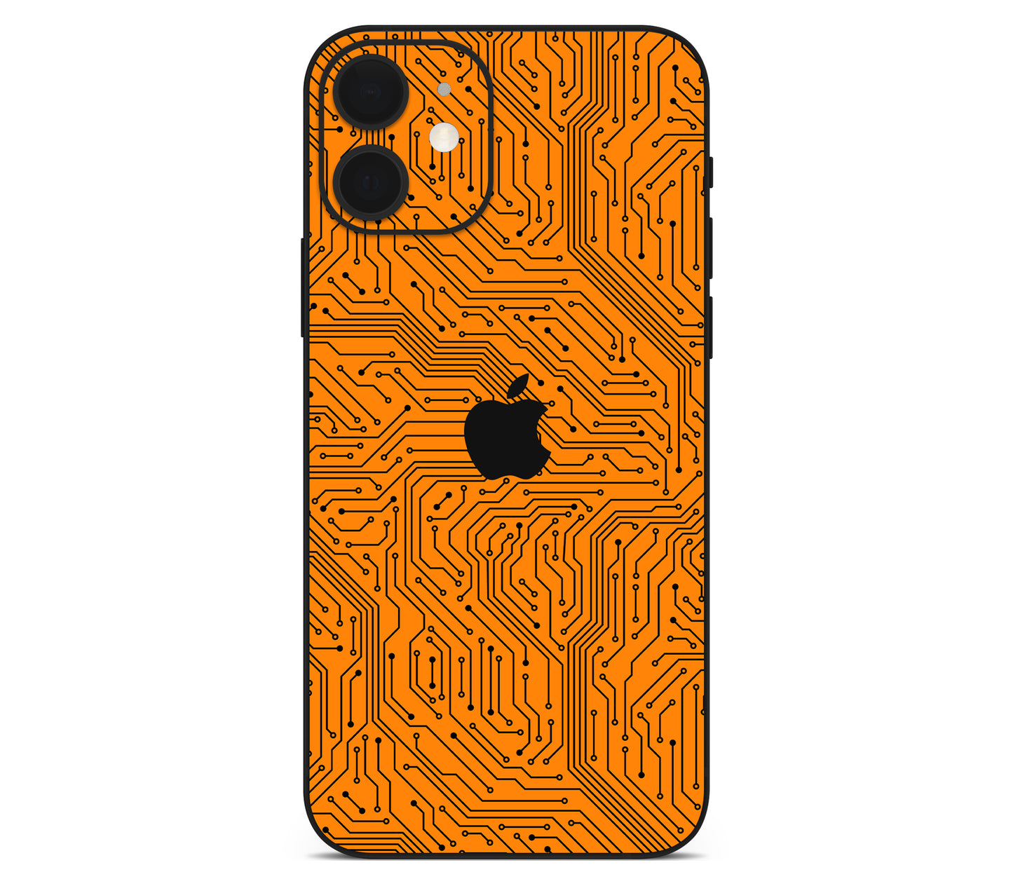 iPhone 12 Mini skin, Pulse Grid, back skin with logo cutout