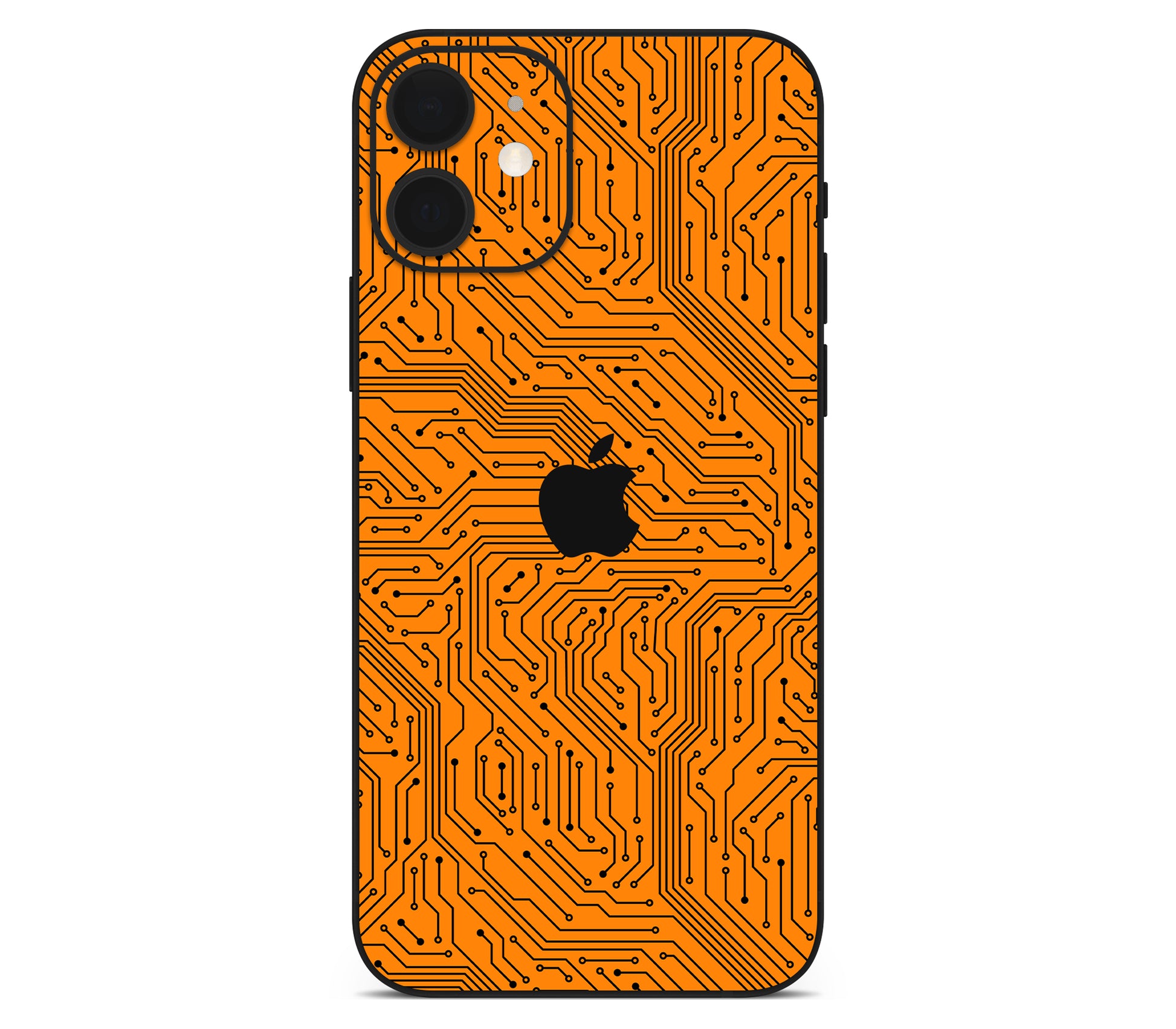 iPhone 12 Mini skin, Pulse Grid, back skin with logo cutout