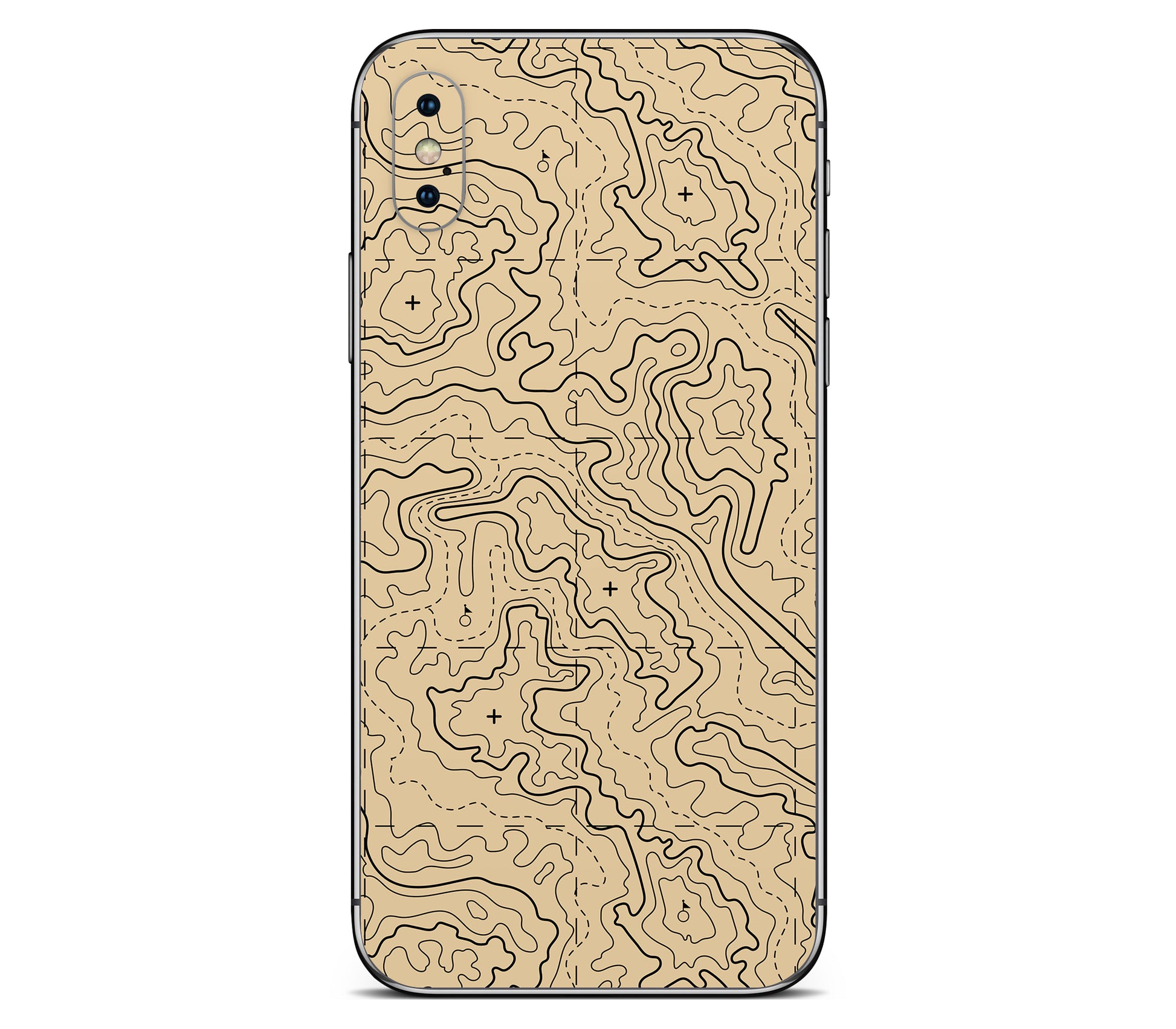 iPhone XS skin, Lockdown (Sandline), back skin without logo cutout