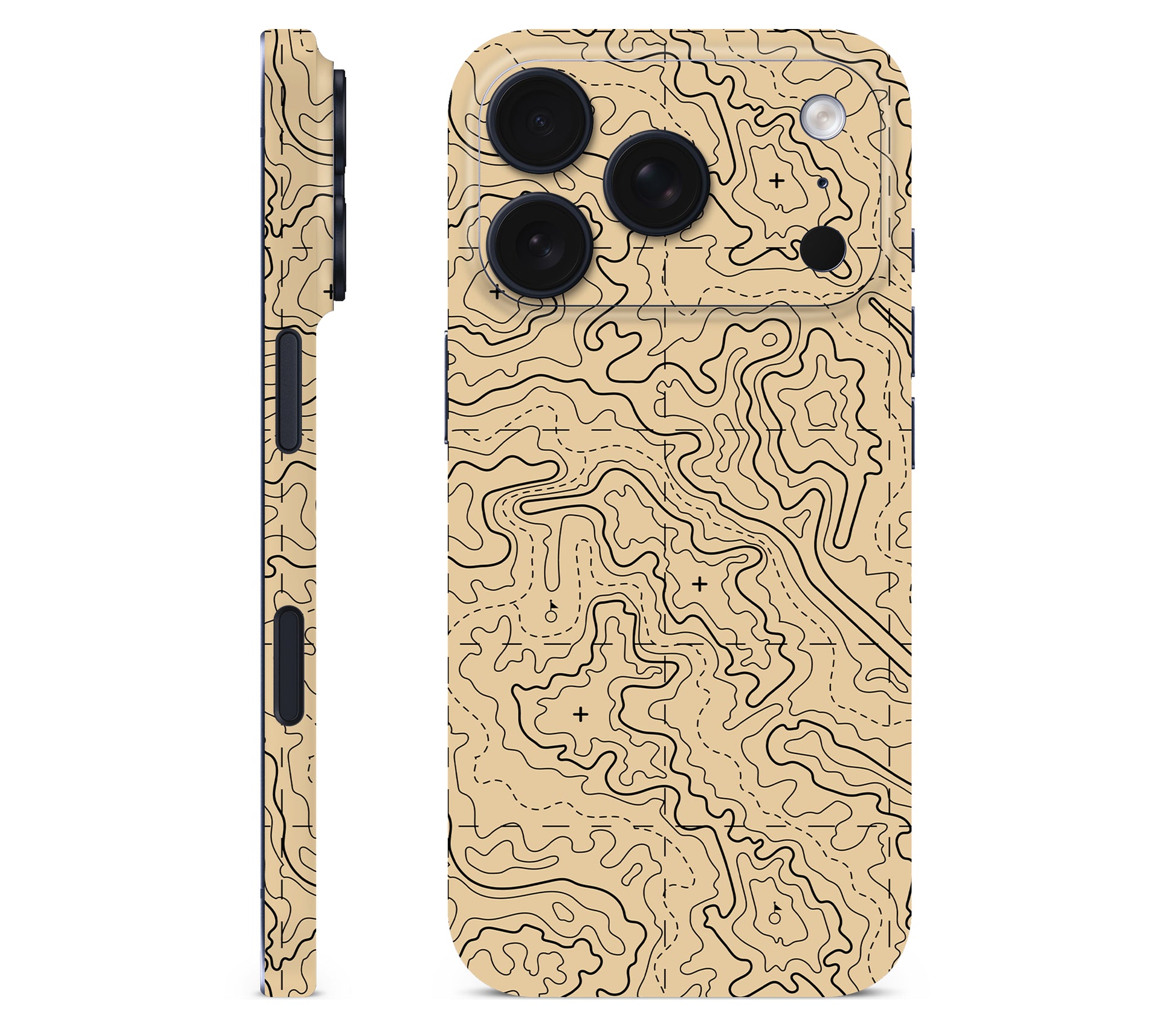 iPhone 17 Pro skin, Lockdown (Sandline), full wrap without logo cutout