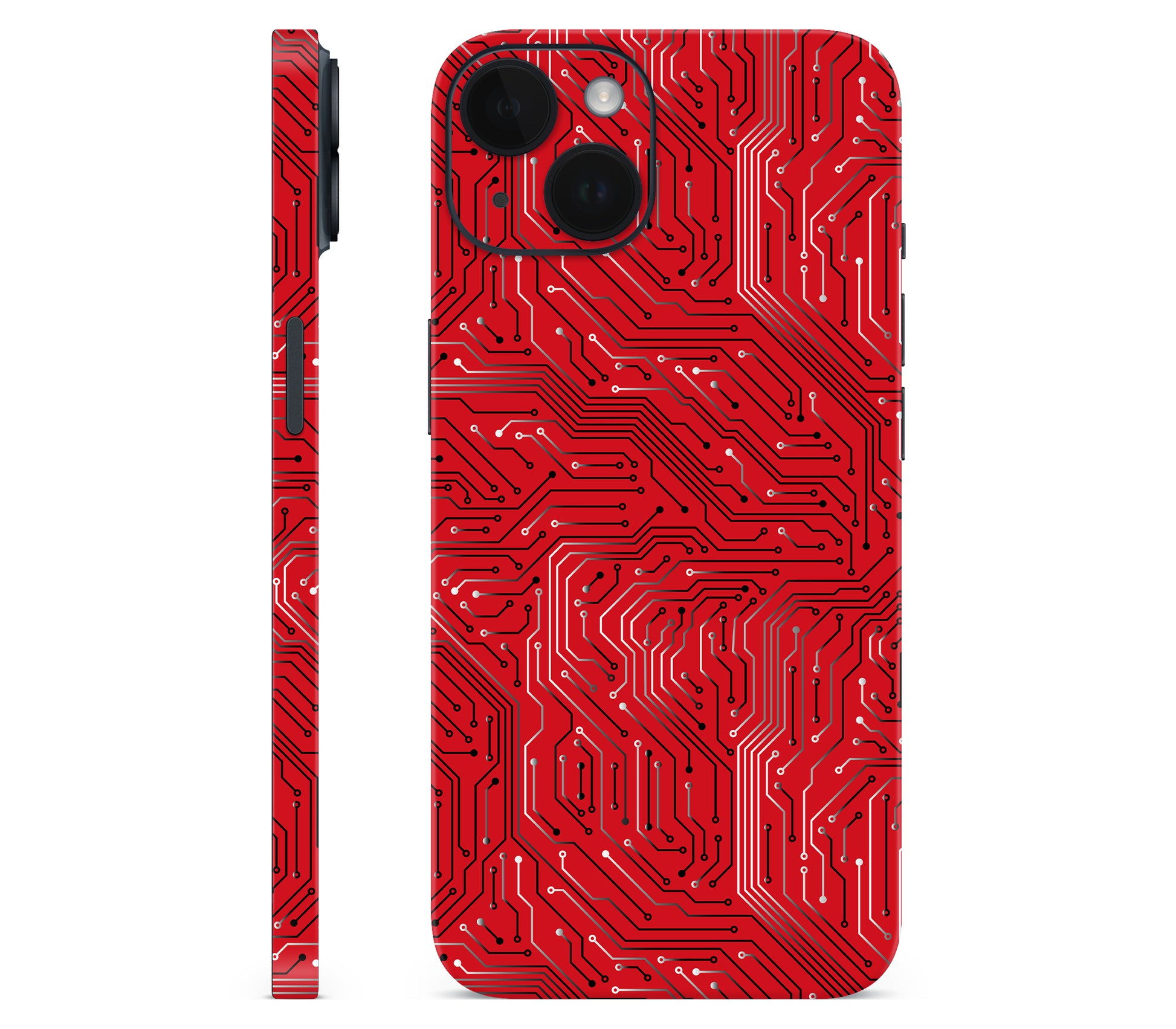 iPhone 14 skin, REDLINE, full wrap without logo cutout