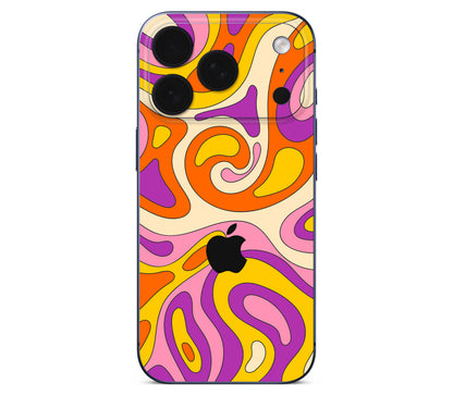 iPhone 18 Pro Max skin, Psycho Vortex, back skin with logo cutout