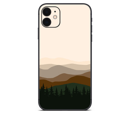 iPhone 11 skin, Sierra Dusk, back skin without logo cutout