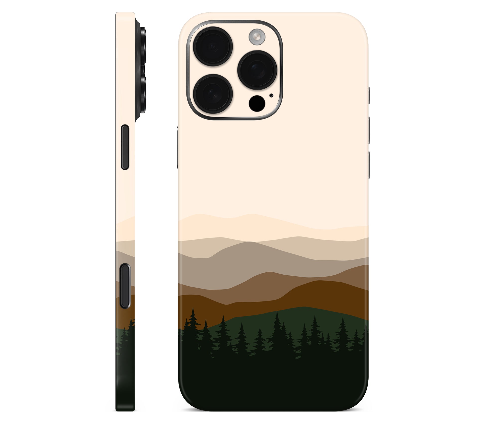 iPhone 16 Pro Max skin, Sierra Dusk, full wrap without logo cutout