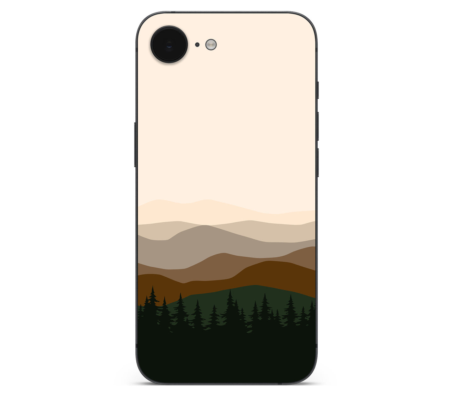 iPhone 16e skin, Sierra Dusk, back skin without logo cutout