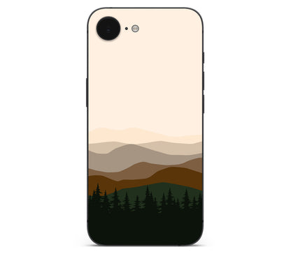 iPhone 16e skin, Sierra Dusk, back skin without logo cutout