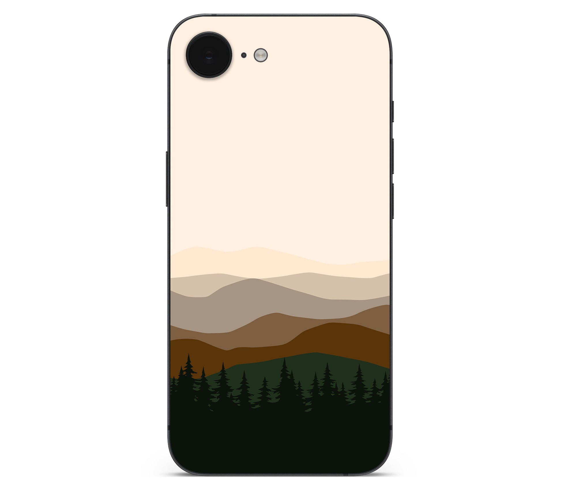 iPhone 17e skin, Sierra Dusk, back skin without logo cutout