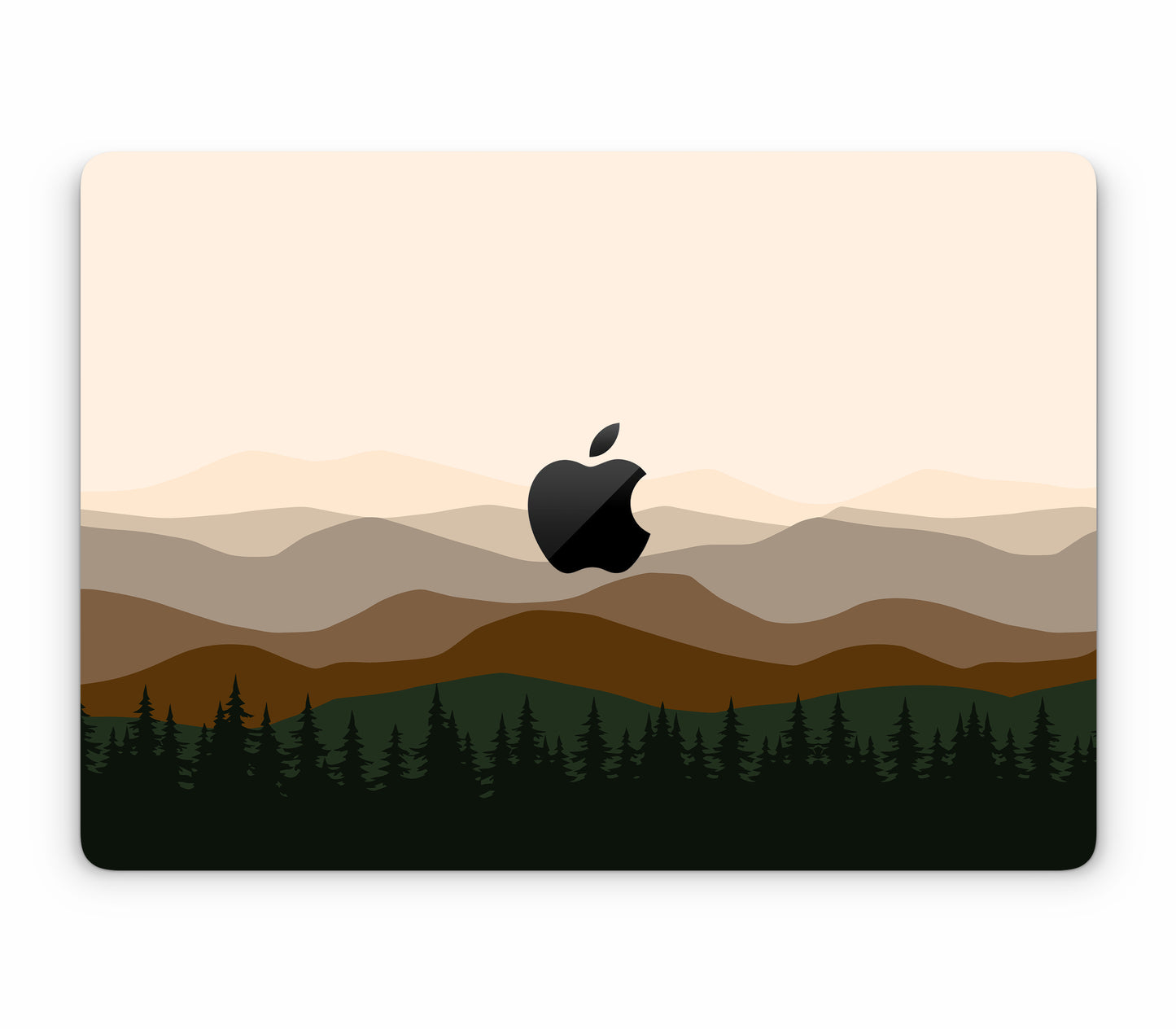 MacBook Pro 14" (2025, M5) skin, Sierra Dusk, top skin with logo cutout