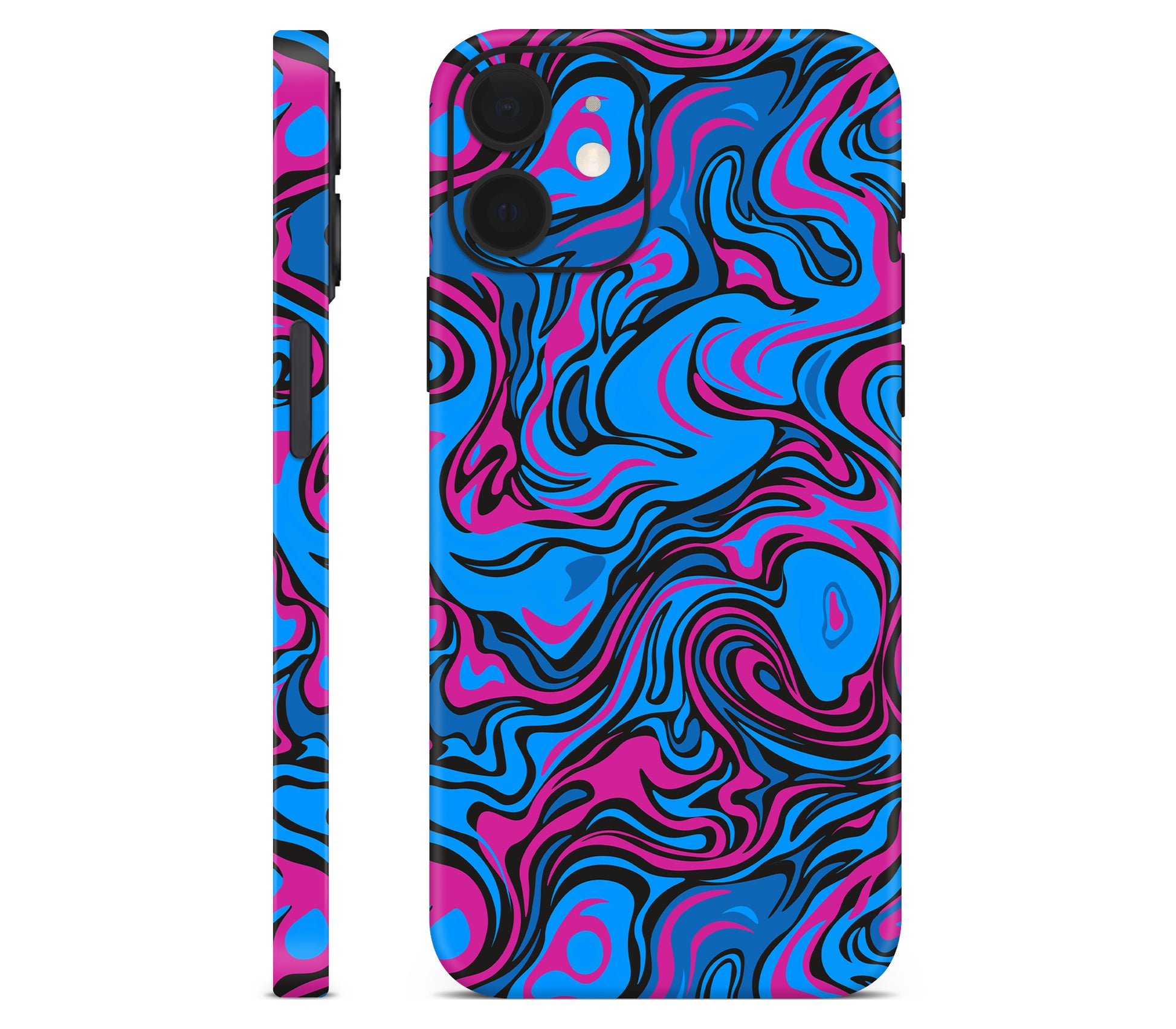 iPhone 12 skin, Brain Drain, full wrap without logo cutout
