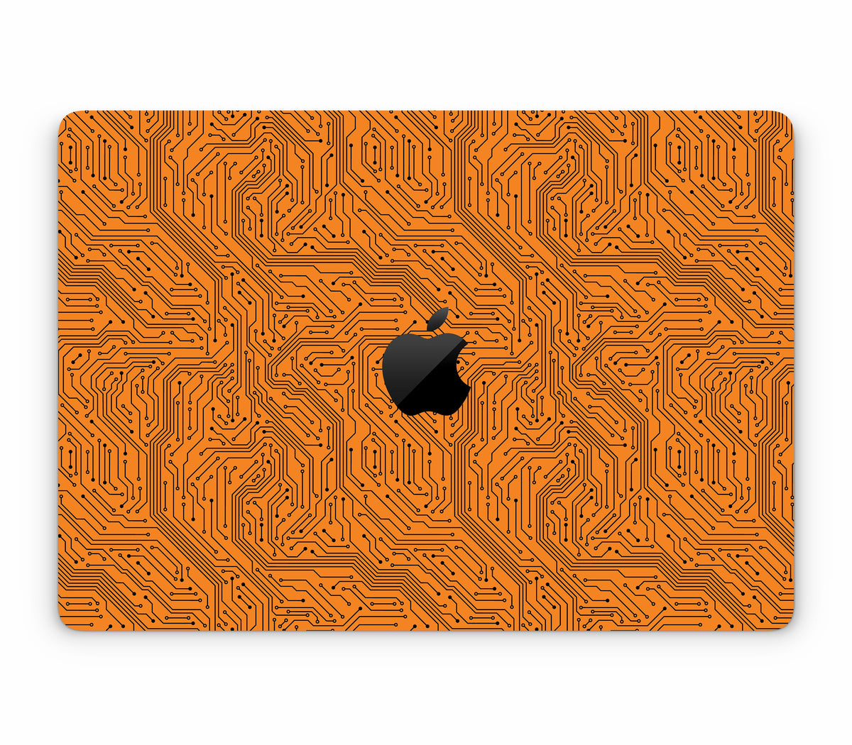 MacBook Air 13" (2025, M4) skin, Pulse Grid, top skin with logo cutout