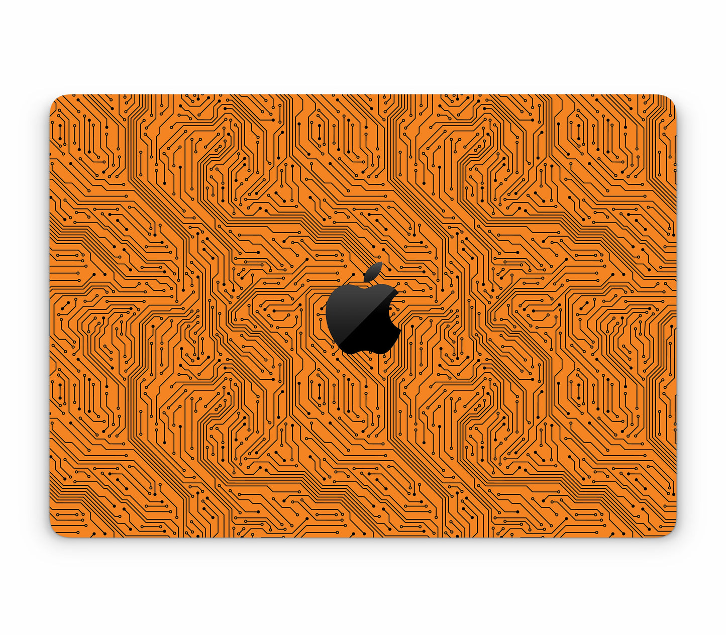 MacBook Air 13" (2025, M4) skin, Pulse Grid, top skin with logo cutout