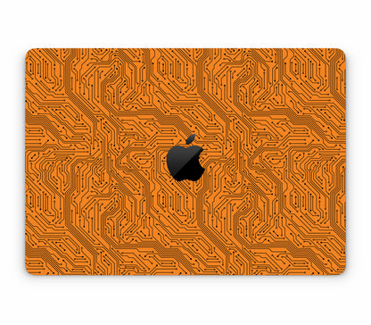 MacBook Pro 13" (2020, M1) skin, Pulse Grid, top skin with logo cutout