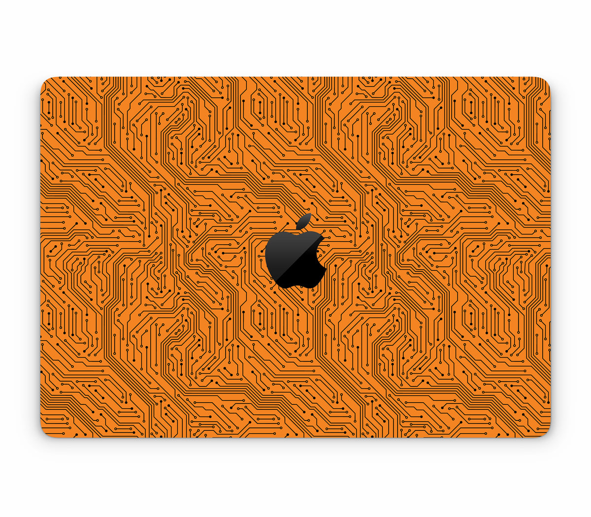 MacBook Air 13" (2024, M3) skin, Pulse Grid, top skin with logo cutout
