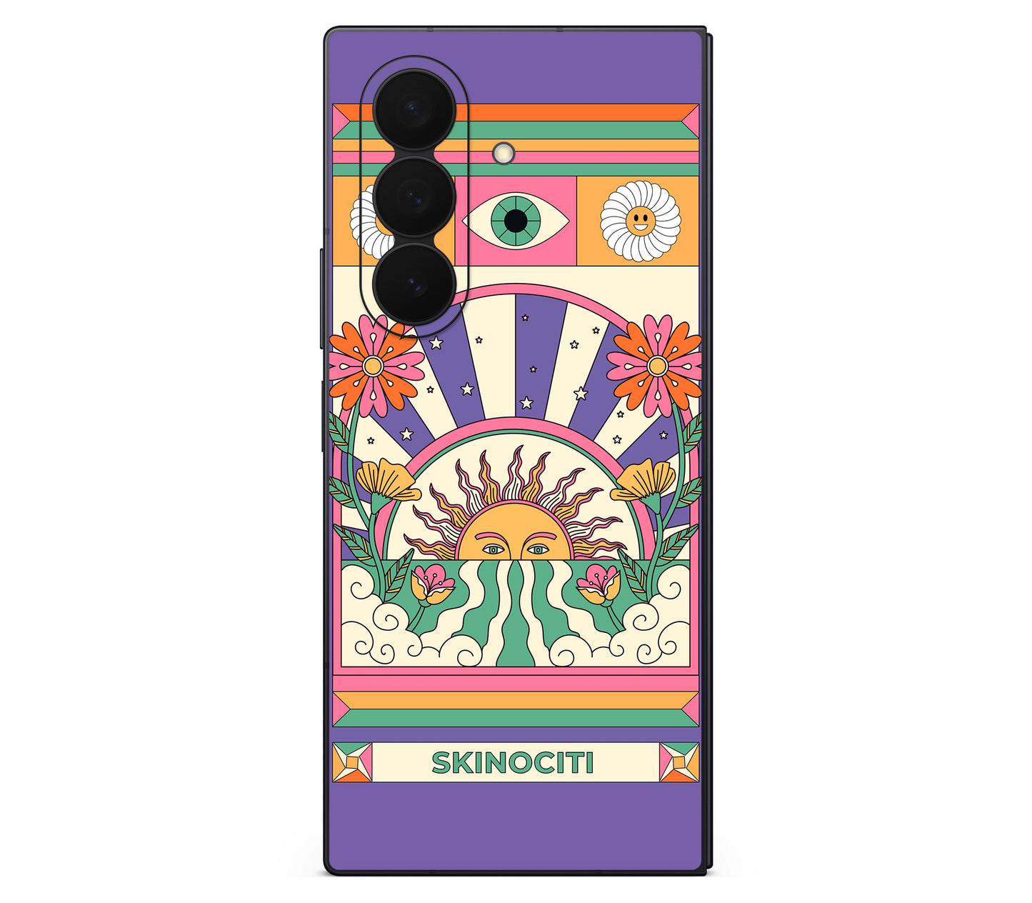 Galaxy Z Fold 8 skin, Acidic Glare, back skin