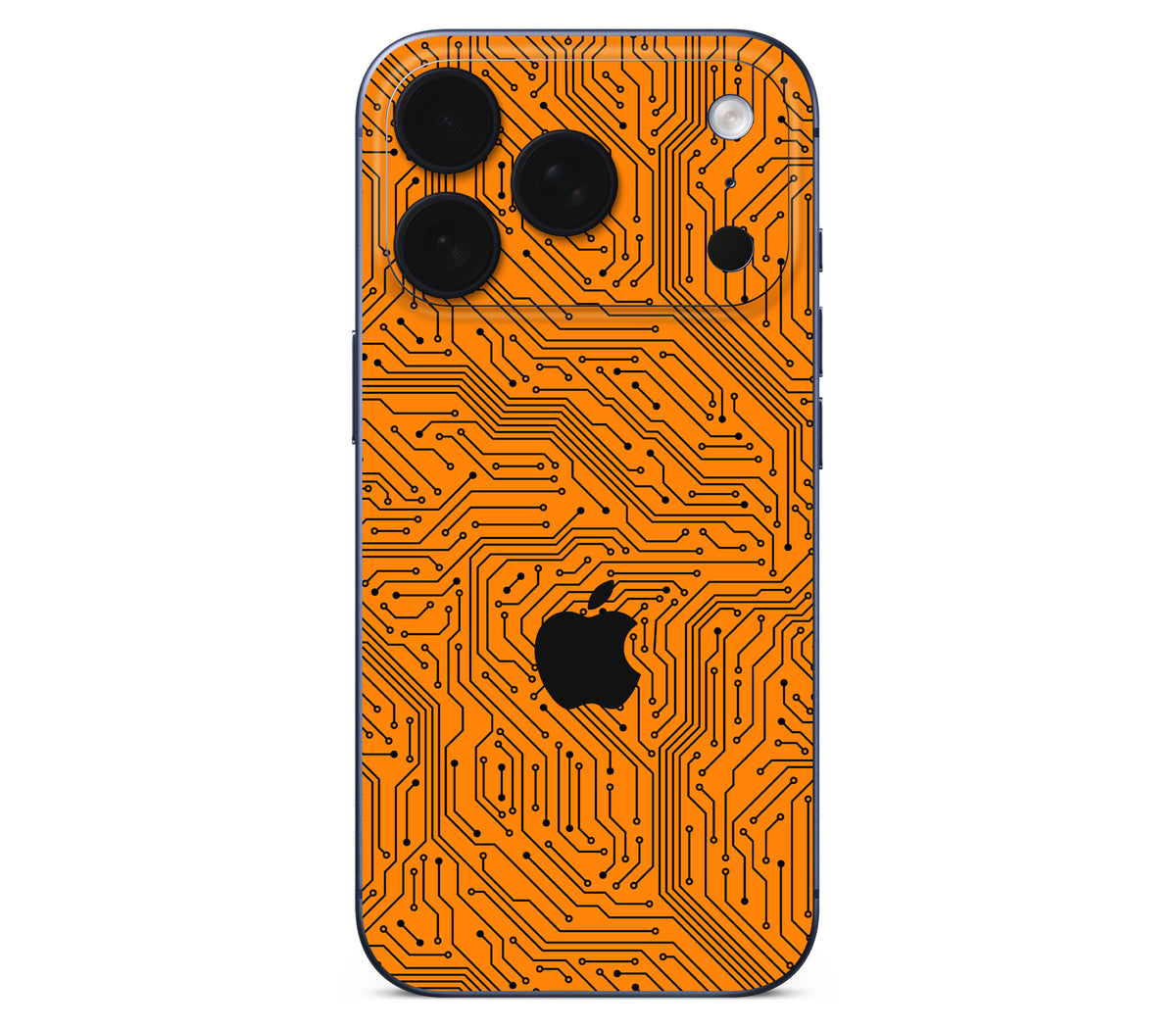 iPhone 17 Pro skin, Pulse Grid, back skin with logo cutout
