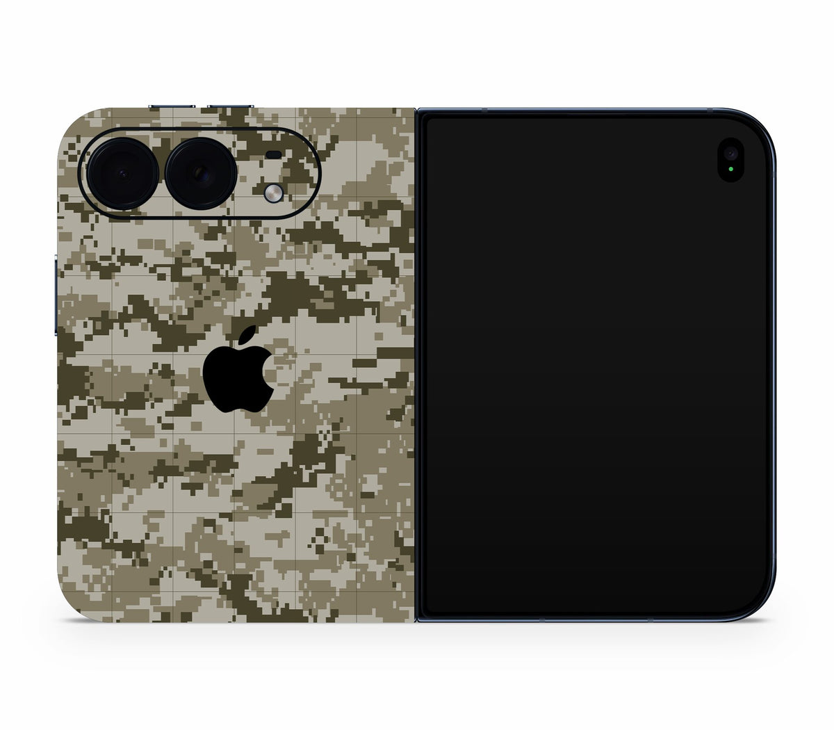 iPhone Duo skin, Stealth Mode, full wrap with logo cutout
