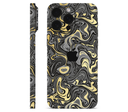 iPhone 15 Pro skin, Damnation, full wrap with logo cutout