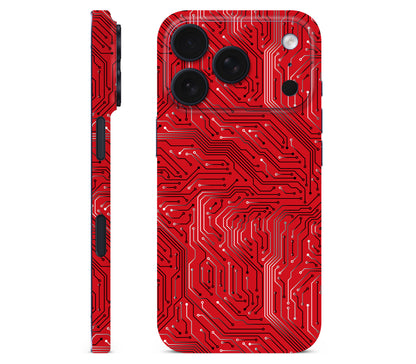 iPhone 17 Pro skin, REDLINE, full wrap without logo cutout