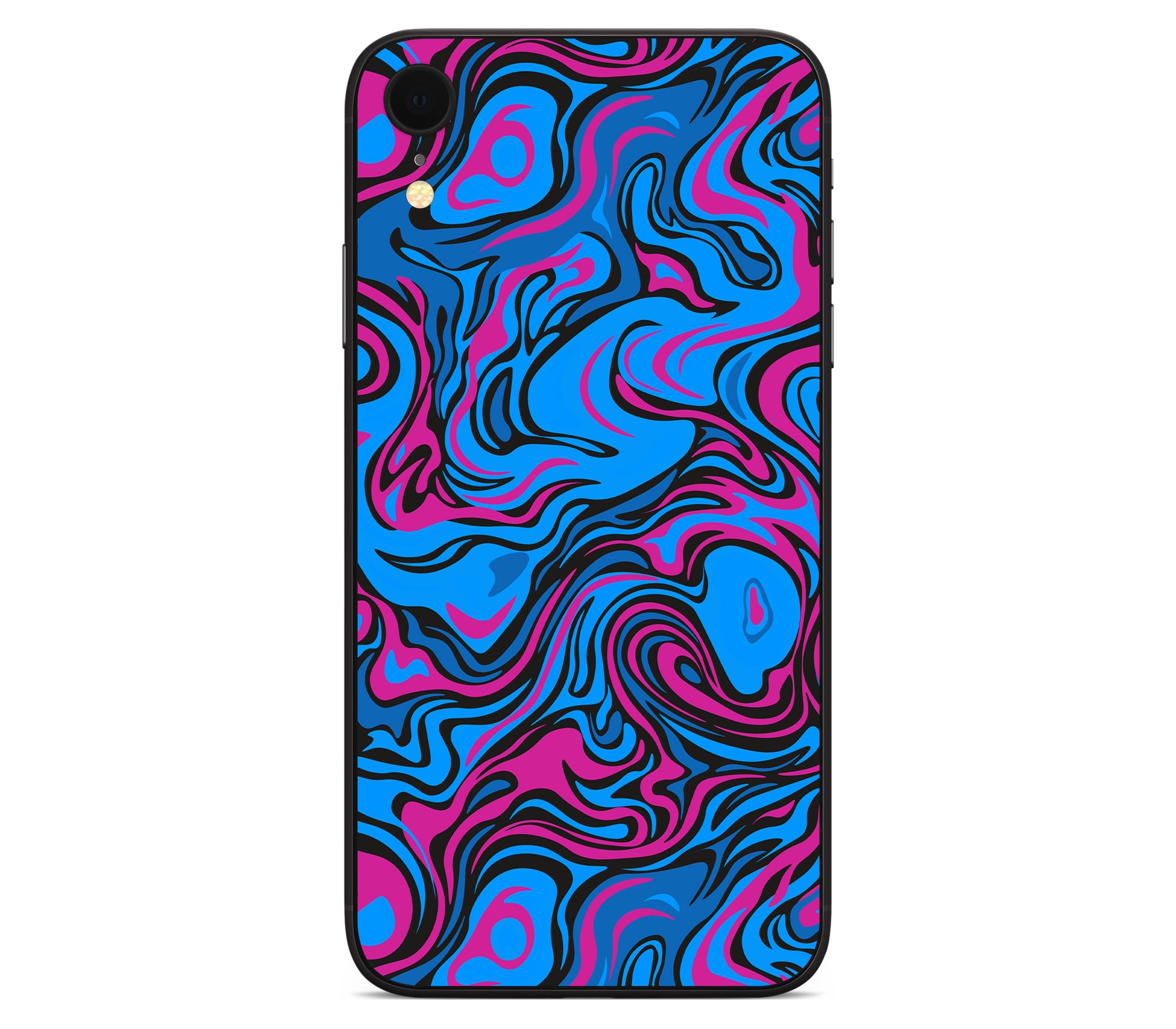 iPhone XR skin, Brain Drain, back skin without logo cutout