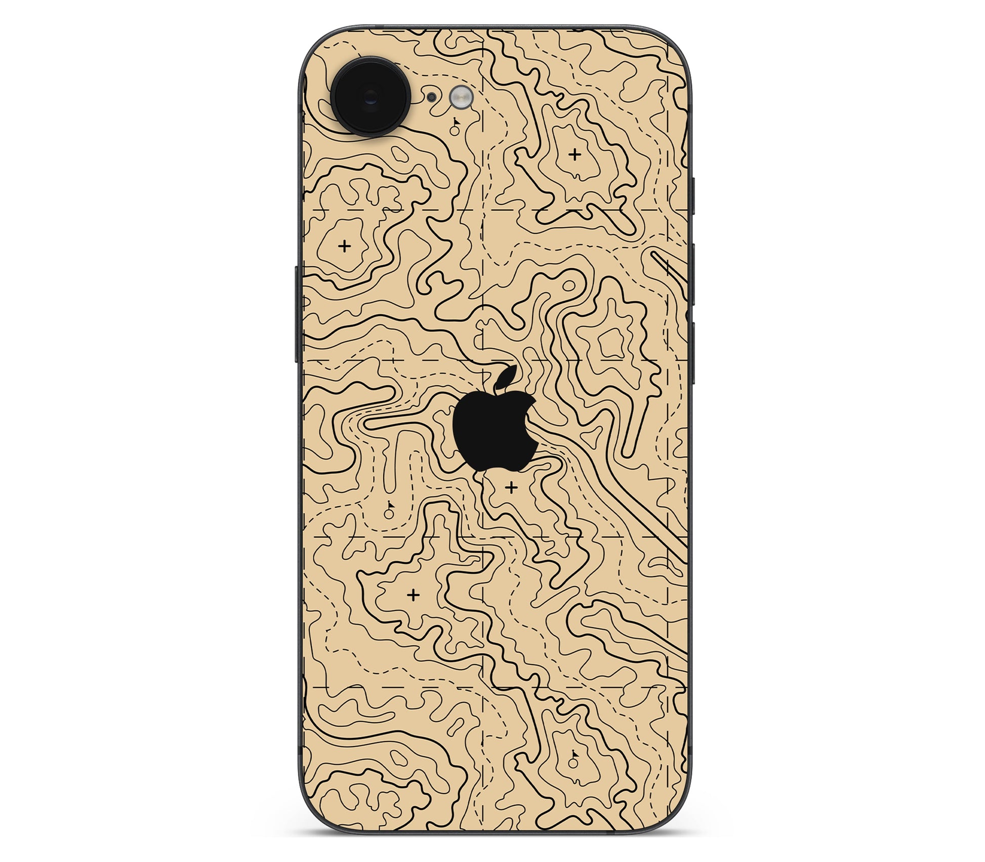 iPhone 17e skin, Lockdown (Sandline), back skin with logo cutout
