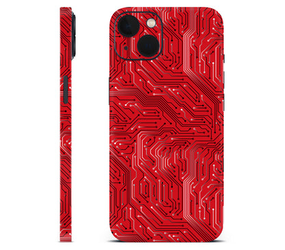 iPhone 13 Mini skin, REDLINE, full wrap without logo cutout