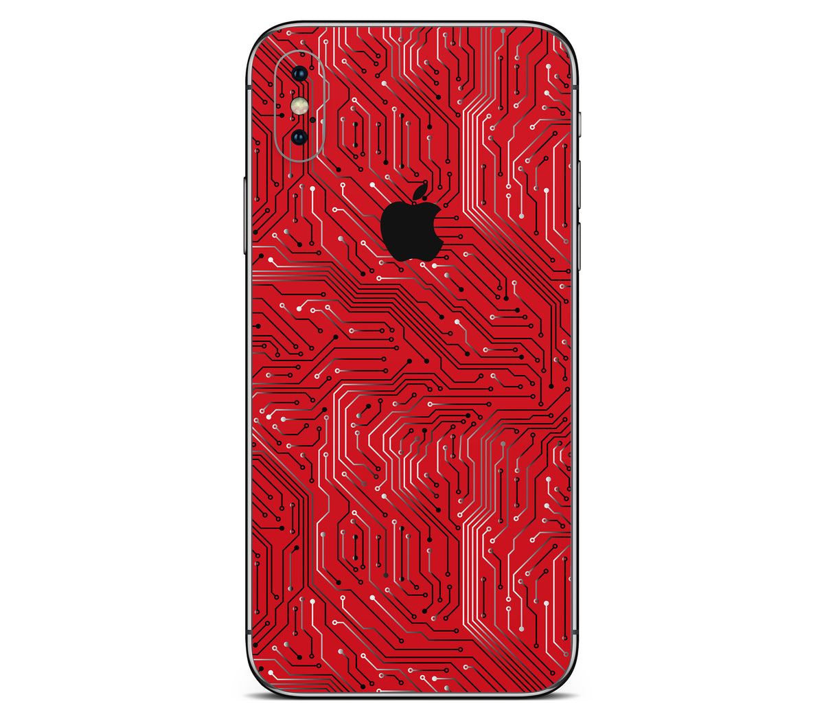 iPhone XS skin, REDLINE, back skin with logo cutout