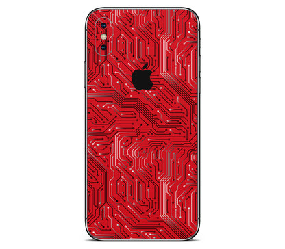 iPhone XS skin, REDLINE, back skin with logo cutout