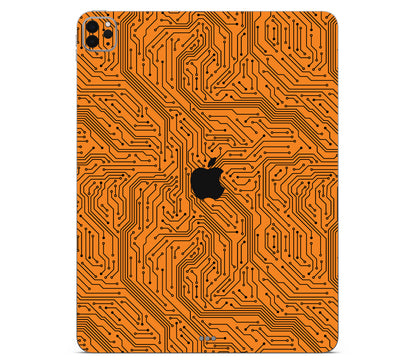 iPad Pro 12.9" (2021, Gen 5) skin, Pulse Grid, back skin with logo cutout