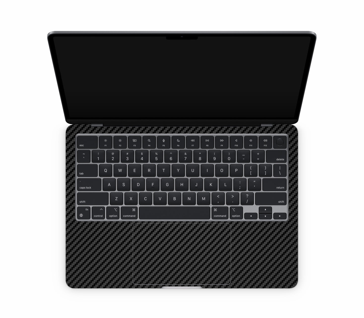 MacBook Air 13" (2025, M4) skin, Code: Carbon, inside skin