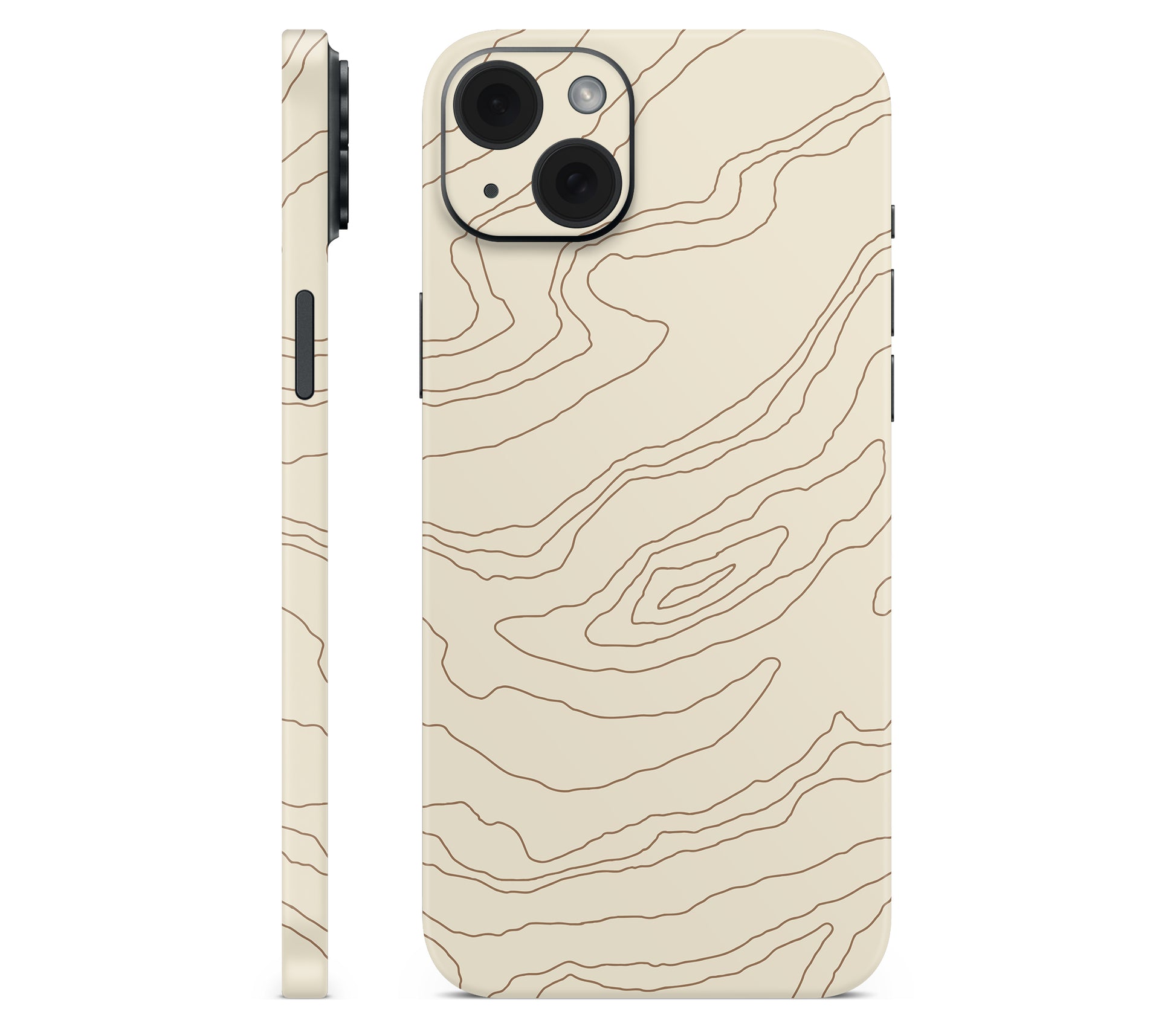 iPhone 15 skin, Dune, full wrap without logo cutout