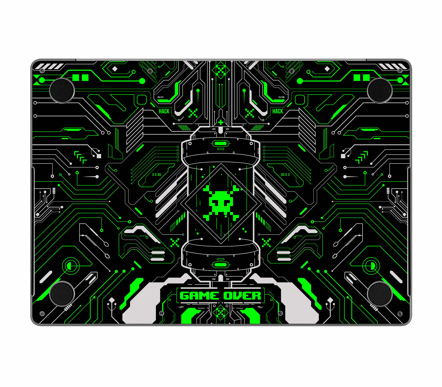 MacBook Pro 16" (2021, M1) skin, Fatal Error (Acid), bottom skin