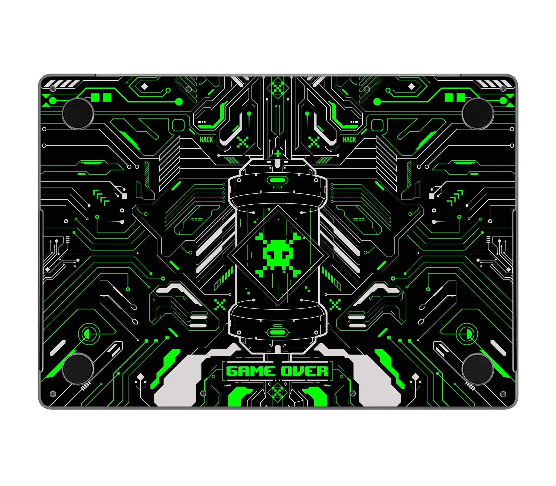 MacBook Pro 14" (2021, M1) skin, Fatal Error (Acid), bottom skin