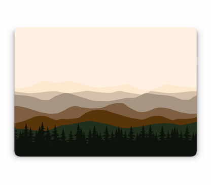MacBook Air 13" (2024, M3) skin, Sierra Dusk, top skin without logo cutout