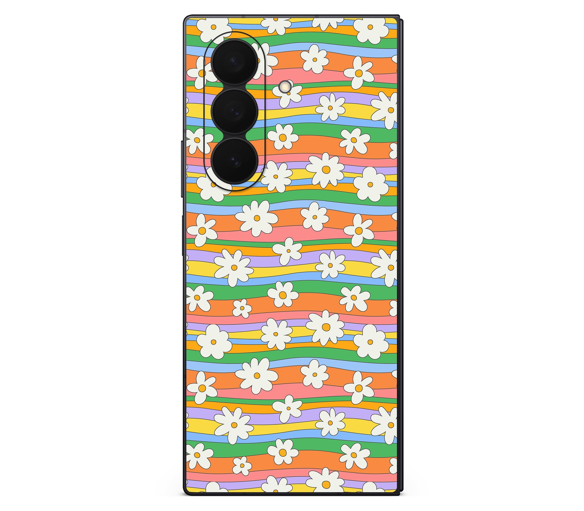 Galaxy Z Fold 8 skin, Daisy Drift, back skin