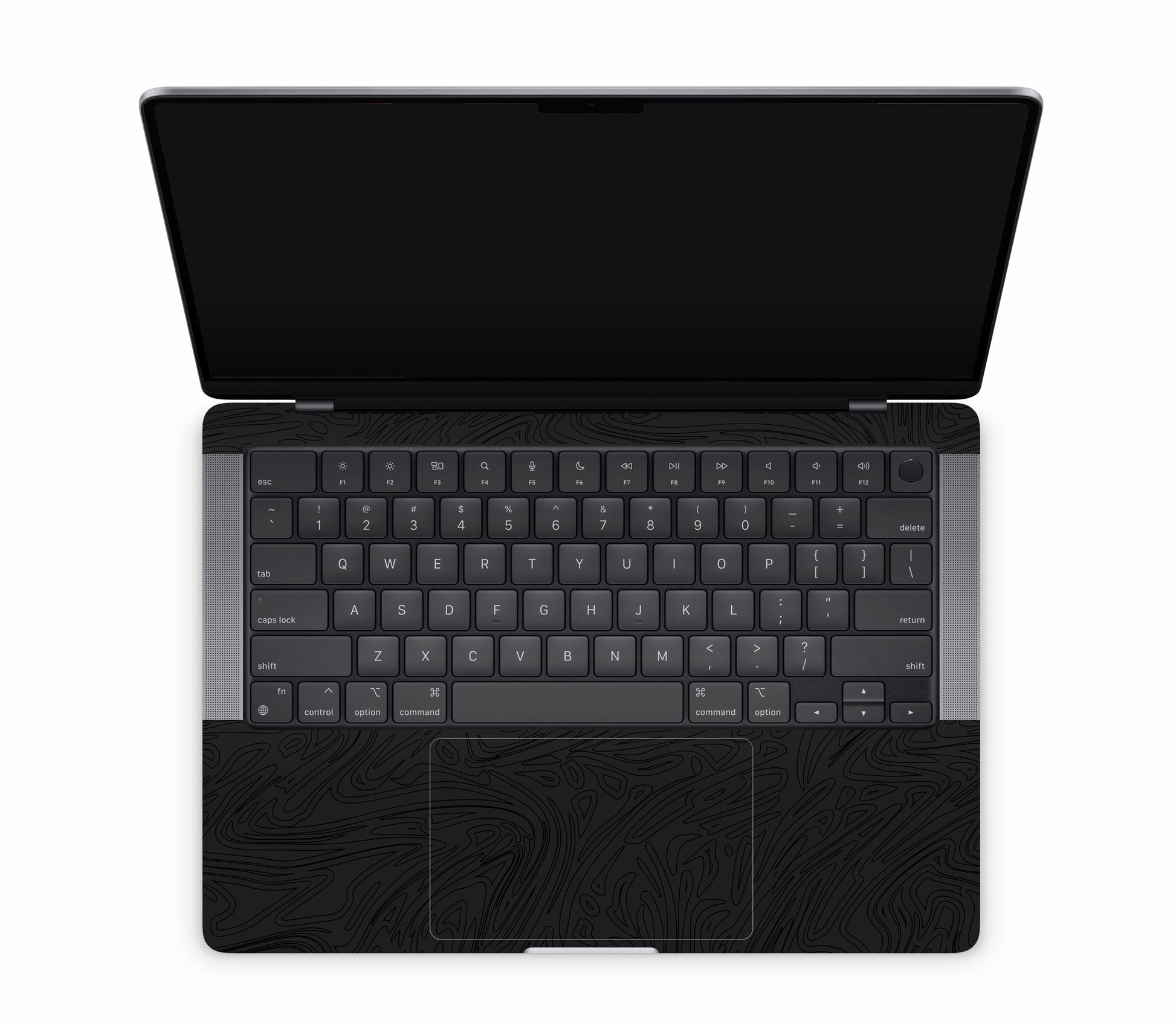 MacBook Pro 14" (2023, M3) skin, Black Ice, inside skin